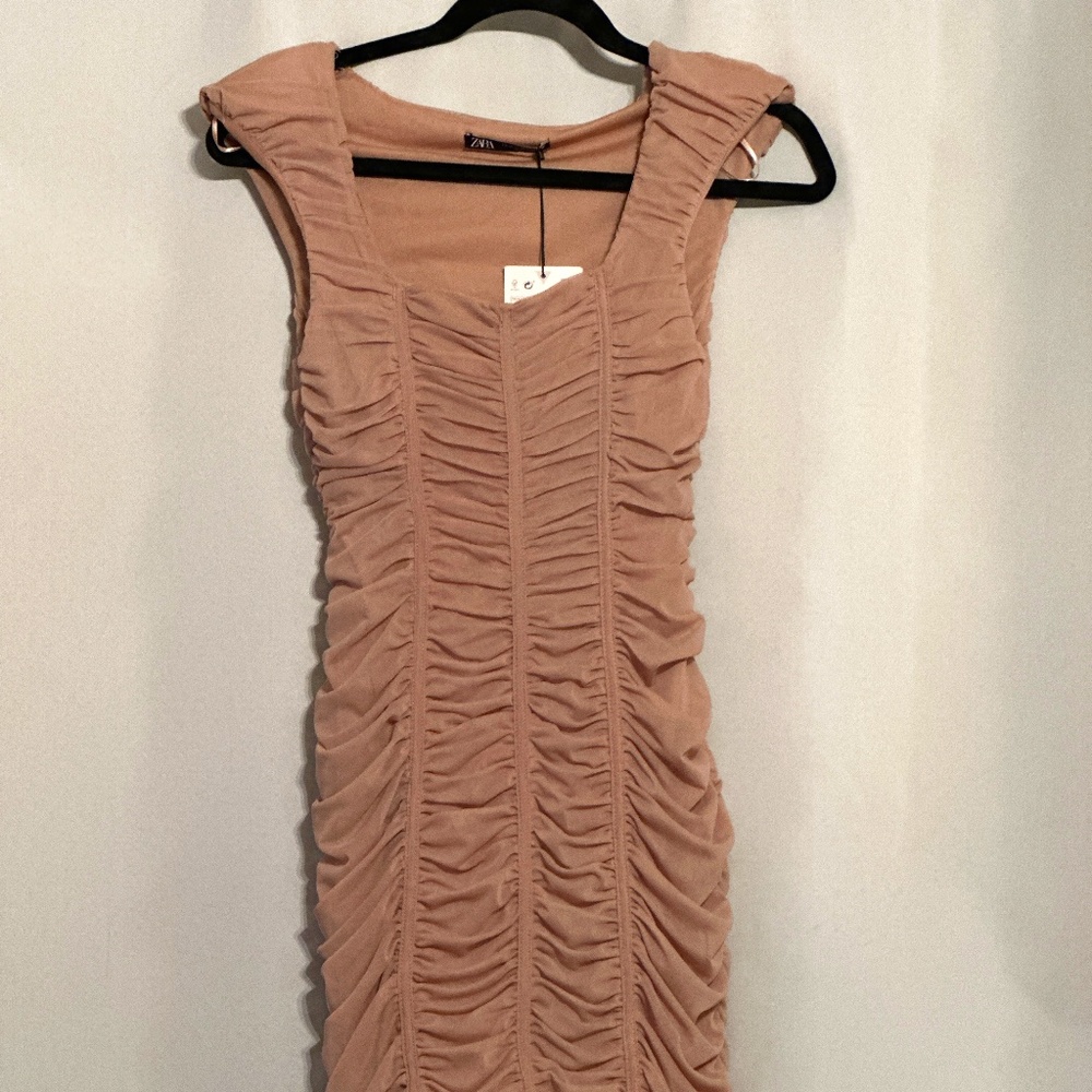 Zara Dress, Nude